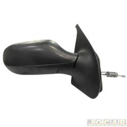 Retrovisor externo - SPJ - Fiat Palio Hatch 1.8R Flex 2P de 2007 até 2010 - Palio 2008 até 2011 2 portas - com controle manual - preto - lado do passageiro - cada (unidade) - EB534