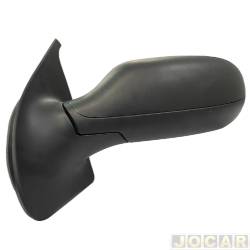 Retrovisor externo - SPJ - <b>Fiat Palio Hatch 1.8R Flex 2P de 2007 at 2010</b> - Palio 2008 at 2011 2 portas - 2 portas - eltrico - preto - lado do motorista - cada (unidade) - EB537