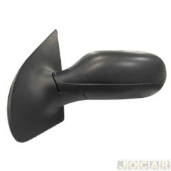 Retrovisor externo - SPJ - <b>Fiat Palio Hatch ELX 1.8 8V Dualogic Flex 4P de 2009 at 2010</b> - Palio/Weekend 2008 at 2011 - Siena 2008 at 2011 - 4 portas - sem controle - preto - lado do motorista - cada (unidade) - EB539