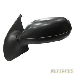 Retrovisor externo - Metagal - <b>Fiat Palio Hatch ELX 1.0 8V Flex 2P de 2007 at 2011</b> - Palio 2008 at 2011 2 portas - com controle - preto - lado do motorista - cada (unidade) - RTRE99CR