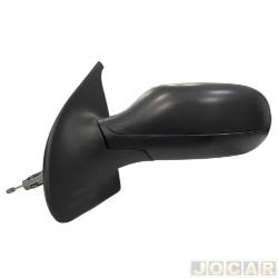 Retrovisor externo - Metagal - <b>Fiat Palio Hatch ELX 1.0 8V Flex 2P de 2007 at 2011</b> - Palio 2008 at 2011 2 portas - com controle - com sensor - preto - lado do motorista - cada (unidade) - RTSE67CR