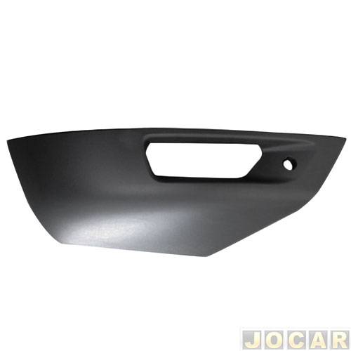 Moldura do para-choque - importado - Range Rover Sport 2015 até 2017 - com furo para sensor - para pintar - dianteira - lado do passageiro - cada (...