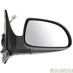 Retrovisor externo - importado - JAC J5 2011 at 2013 - eltrico - com aquecedor - com pisca - lado do passageiro - cada (unidade) - 27956