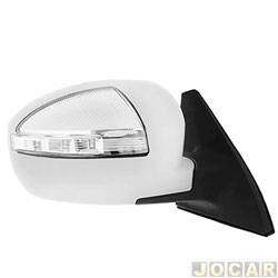 Retrovisor externo - importado - Lifan X60 2013 at 2016 - eltrico com pisca - para pintar - lado do passageiro - cada (unidade) - 28594
