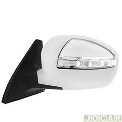 Retrovisor externo - importado - Lifan X60 2013 at 2016 - eltrico com pisca - para pintar - lado do motorista - cada (unidade) - 28595