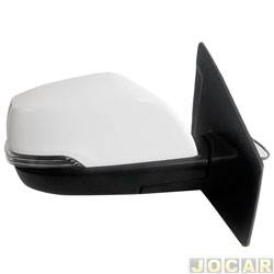 Retrovisor externo - importado - Chery Tiggo 2 2019 em diante - eltrico com pisca - para pintar - lado do passageiro - cada (unidade) - 28638