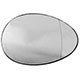Lente do retrovisor com base - importado - Mini Cooper Clubman 2006 at 2014 - com aquecedor - lado do passageiro - cada (unidade) - 29330