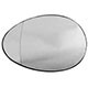 Lente do retrovisor com base - importado - Mini Cooper Clubman 2006 at 2014 - com aquecedor - lado do motorista - cada (unidade) - 29331