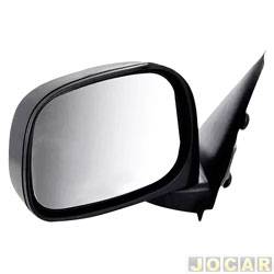 Retrovisor externo - importado - Dodge Ram 2002 at 2008 - manual - texturizado - preto - lado do motorista - cada (unidade) - 29255