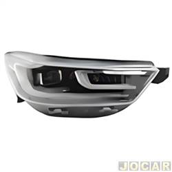 Farol principal - importado - <b>Caoa Chery Tiggo 8 PRO 1.5 PHEV DHT de 2022 at 2024</b> - Tiggo 8 Pro 2022 em diante - eltrico - full LED - com reator - 10 pinos - lado do passageiro - cada (unidade) - 34010