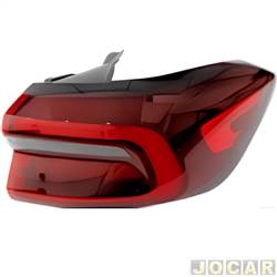 Lanterna traseira principal - importado - <b>Caoa Chery Tiggo 8 Max Drive 1.6 16V TGDI de 2020 at 2023</b> - Tiggo 8 2021 em diante - Pro 7 2022 at 2025 - canto - com LED - lado do passageiro - cada (unidade) - 34054