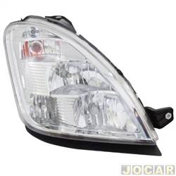 Farol principal - importado - <b>Iveco Daily Chassi 50.13 Chassi Curto de 2005 at 2007</b> - Iveco Daily 2007 at 2020 - lado do passageiro - cada (unidade) - 34540