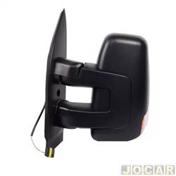 Retrovisor externo - importado - Iveco Daily 2020 em diante - eltrico - brao curto com pisca base reta - preto - lado do motorista - cada (unidade) - 34637