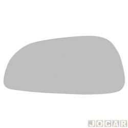 Lente do retrovisor sem base - Flabeg (Refil) - Mazda MX-3 1992 at 1998 - Mazda MX3 - prata - lado do motorista - cada (unidade) - 1424