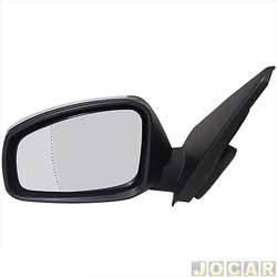 Retrovisor externo - SPJ - <b>Renault Fluence Expression 1.6 16V cmbio manual Hi-Flex 4P de 2010 at 2014</b> - Fluence 2010 at 2014 - eltrico com pisca - retrtil (Power foldway) - lado do motorista - cada (unidade) - EB-755