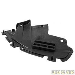 Para-barro do para-lama dianteiro - alternativo - KJ - <b>Renault Sandero Stepway Rip Curl 1.6 16V Hi-Flex de 2012 at 2014</b> - Sandero 2007 at 2014 - complemento inferior dianteiro - lado do passageiro - cada (unidade) - J-01031