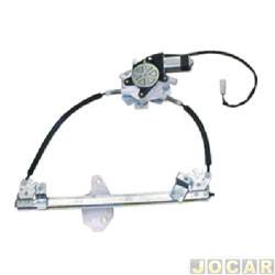 Mquina de vidro - <b>Renault Sandero Stepway Rip Curl 1.6 16V Hi-Flex de 2012 at 2014</b> - Sandero 2007 at 2014 - eltrica com motor - traseira - lado do passageiro - cada (unidade)