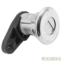 Cilindro da chave da porta - <b>Renault Logan Expression 1.6 8V Hi-Torque Flex de 2007 at 2013</b> - Logan 2007 at 2013 - com chave - lado do motorista - cada (unidade)