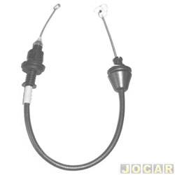 Cabo do acelerador - Fnia - <b>Renault Clio Hatch Expression 1.0 16V Hi-Flex 2P de 2005 at 2007</b> - Clio 1.0 16V 1999 at 2012 - 522 mm - cada (unidade) - 33-008
