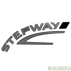 Letreiro - alternativo - <b>Renault Sandero Stepway 1.6 16V Hi-Flex de 2008 at 2011</b> - Sandero 2008 at 2011 - Stepway - adesivo - traseiro - cada (unidade)