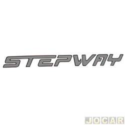 Letreiro - alternativo - <b>Renault Sandero Stepway Rip Curl 1.6 16V Hi-Flex de 2012 at 2014</b> - Sandero 2011 at 2014 - Stepway - adesivo - lateral - cada (unidade)