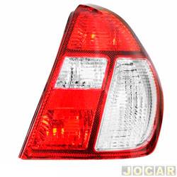 Lanterna traseira principal - TYC - <b>Renault Clio Sedan Expression 1.0 16V Hi-Flex de 2005 at 2009</b> - Clio sedan 2005 at 2009 - lado do passageiro - cada (unidade) - 511486