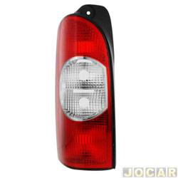 Lanterna traseira principal - TYC - <b>Renault Master Minibus 13 lugares L2H2 2.5dCi 16V 3P de 2005 at 2011</b> - Master 2007 at 2013 - vermelho e branco - lado do motorista - cada (unidade) - 16225