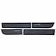 Friso lateral - Renault Duster Expression 4X2 1.6 16V SCe Flex 4P de 2016 at 2020 - Duster 2011 at 2020 - com nome - injetado - autoadesivo - preto - jogo