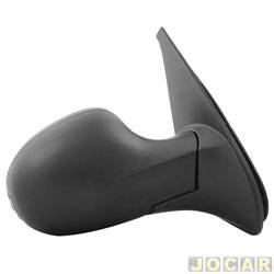 Retrovisor externo - importado - <b>Renault Symbol Expression 1.6 16V Hi-Flex de 2009 at 2012</b> - Symbol 2009 at 2012 - com controle manual - para pintar - lado do passageiro - cada (unidade) - 21270