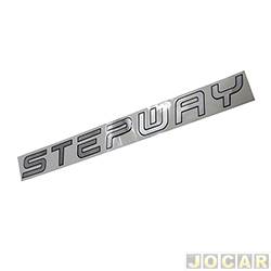 Letreiro - alternativo - <b>Renault Sandero Stepway Rip Curl 1.6 16V Hi-Flex de 2012 at 2014</b> - Sandero 2012 at 2014 - Stepway - Adesivo - lateral - cada (unidade)