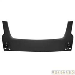Moldura do para-choque - importado - <b>Renault Sandero Stepway Rip Curl 1.6 16V Hi-Flex de 2012 at 2014</b> - Sandero Stepway 2012 at 2014 - preto - dianteiro - superior - cada (unidade) - 24883