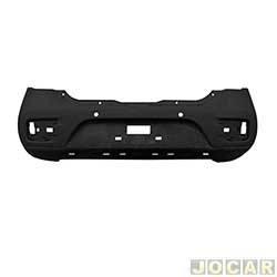 Para-choque traseiro - importado - <b>Renault Sandero Stepway Rip Curl 1.6 8V Hi-Power de 2015 at 2016</b> - Sandero Stepway 2014 at 2016 - preto/pintura - cada (unidade) - 24875