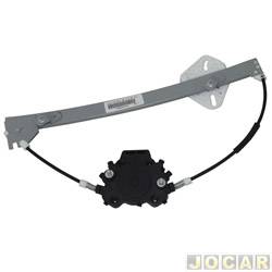 Mquina de vidro - <b>Renault Clio Hatch Expression 1.6 16V Hi-Flex 4P de 2004 at 2008</b> - Clio 1999 at 2012 - 4 portas - eltrica para motor Mabuchi - traseira - lado do passageiro - cada (unidade)