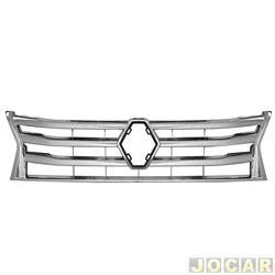 Grade dianteira - alternativo - Fipparts (Retrovex) - <b>Renault Duster Expression 4X2 1.6 16V Hi-Flex 4P de 2011 at 2015</b> - Duster 2011 at 2015 - externa - cromada - cada (unidade) - 16047