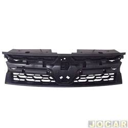 Grade dianteira - alternativo - Fipparts (Retrovex) - <b>Renault Duster Expression 4X2 1.6 16V SCe Flex 4P de 2016 at 2020</b> - Duster 2015 at 2020 - interna - preta - cada (unidade) - 16049