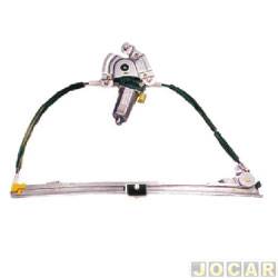 Mquina de vidro - <b>Renault Clio Hatch Expression 1.0 16V Hi-Flex 4P de 2005 at 2008</b> - Clio 1999 at 2016 - 4 portas - eltrica com motor - traseira - lado do passageiro - cada (unidade)