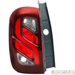 Lanterna traseira principal - TYC - Renault Duster Expression 4X2 1.6 16V SCe CVT X-Tronic Flex 4P de 2016 at 2020 - Duster 2015 at 2020 - com LED - lado do motorista - cada (unidade) - 24717