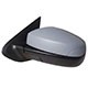 Retrovisor externo - importado - Renault Logan Expression 1.6 16V SCe Flex de 2017 at 2019 - Logan/Sandero 2015 em diante - com controle manual - para pintar - lado do motorista - cada (unidade) - 25477