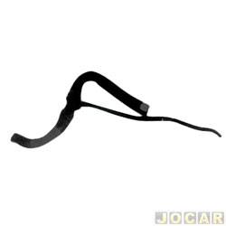 Mangueira do radiador - Jahu - <b>Renault Sandero Tech Run 1.0 16V Hi-Flex de 2013 at 2014</b> - Sandero/Logan 1.0 16V 2007 at 2014 - inferior - cada (unidade) - 21143-0