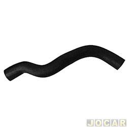 Mangueira do radiador - Jahu - <b>Renault Clio Hatch Expression 1.0 8V gasolina 4P de 2003 at 2006</b> - Clio 8v 2003 at 2008 - sem ar condicionado - superior - cada (unidade) - 19872-4