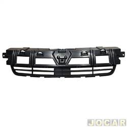 Grade dianteira - alternativo - <b>Renault Sandero Stepway Rip Curl 1.6 16V Hi-Flex de 2012 at 2014</b> - Sandero 2011 at 2014 - interna - preta - central - cada (unidade)