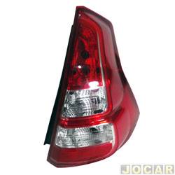 Lanterna traseira principal - TYC - <b>Renault Sandero Stepway Rip Curl 1.6 16V Hi-Flex de 2012 at 2014</b> - Sandero 2012 at 2014 - bicolor - lado do passageiro - cada (unidade) - 512533