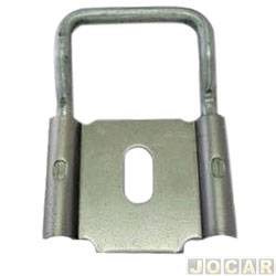 Batente da fechadura da porta - <b>Renault Master Furgo L1H2 2.5dCi 16V 3P de 2005 at 2010</b> - Master 2.5/2.8 2002 at 2013 - inferior/superior - lado do motorista - cada (unidade)