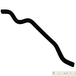 Mangueira do radiador - Jahu - <b>Renault Logan Expression 1.6 8V Hi-Torque Flex de 2007 at 2013</b> - Logan/Sandero 1.6 2007 at 2013 - qualidade original - superior - cada (unidade) - 50448-8