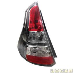 Lanterna traseira principal - TYC - <b>Renault Sandero Stepway Rip Curl 1.6 16V Hi-Flex de 2012 at 2014</b> - Sandero 2012 at 2014 - aba cinza - lado do motorista - cada (unidade) - 26109