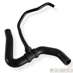 Mangueira do radiador - Jahu - <b>Renault Sandero Tech Run 1.0 16V Hi-Flex de 2013 at 2014</b> - Sandero/Logan 1.0 16V 2007 at 2014 - qualidade original - inferior - cada (unidade) - 50580-5