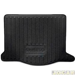 Bandeja do porta-malas - Carbag - <b>Renault Sandero Stepway Rip Curl 1.6 8V Hi-Power cmbio EasyR de 2015 at 2016</b> - Sandero 2015 at 2019 - cada (unidade) - 06.08