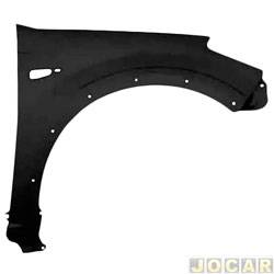 Para-lama dianteiro - importado - <b>Renault Sandero Stepway Rip Curl 1.6 16V Hi-Flex de 2012 at 2014</b> - Sandero Stepway 2008 at 2014 - para pintar - lado do passageiro - cada (unidade) - 20964