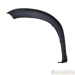 Moldura do para-lama - importado - <b>Renault Duster Expression 4X2 1.6 16V Hi-Flex 4P de 2011 at 2013</b> - Duster 2011 at 2013 - dianteira - preta - lado do passageiro - cada (unidade) - 23798