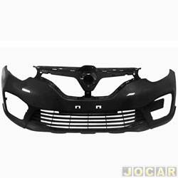 Para-choque dianteiro - importado - <b>Renault Captur Intense 1.6 16V SCe CVT X-Tronic Flex 4P de 2017 at 2018</b> - Captur 2017 at 2018 - preto - cada (unidade) - 26830